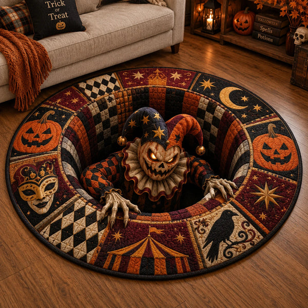 The Jester Rises - A Quilted Study in Halloween Atmosphere - main